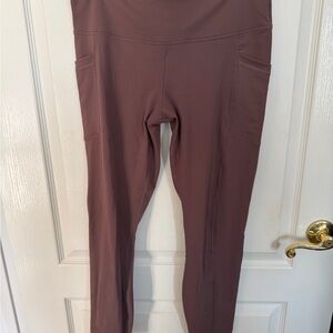 Women's High-Waisted Leggings - Mauve